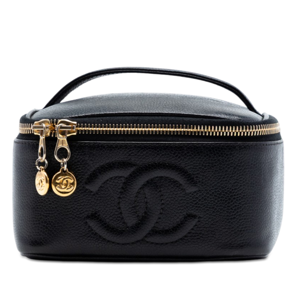 Pre-Loved Chanel CC Caviar Vanity Case